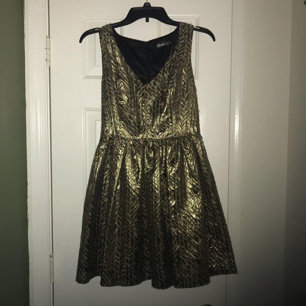 Perfect GOLD Kenzie dress for the holidays!
